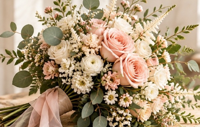 Floral arrangement illustration