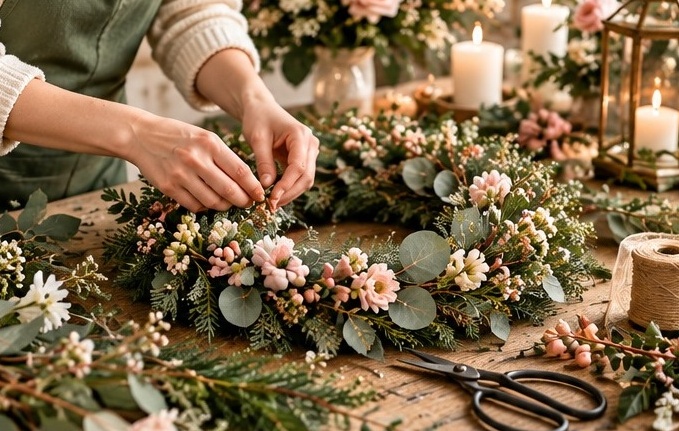 Floral arrangement illustration